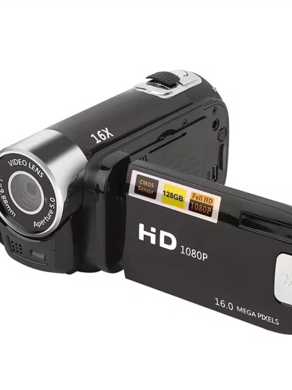 Black HD 1080P Digital Video Camera Recorder - New